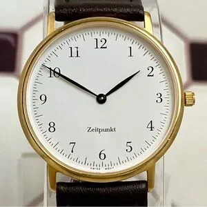 Vintage Zeitpunkt Swiss Quartz Men’s Unisex Watch By The J. Peterman Co