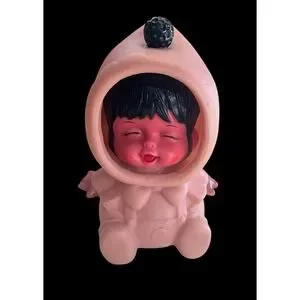 VTG 1960's Baby Eskimo Doll Moody Cutie With 3 Changing Faces