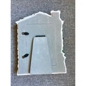 Vtg 1998 FIGI Santa & Me Resin Christmas Photo Frame North Pole - Fits 3.5 X 5