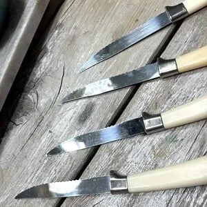 Vtg 70’s Set- Regent Sheffield (England) Stainless Steel Steak Knives. MCM EUC
