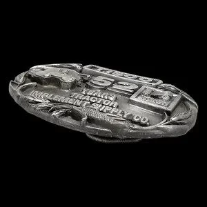 VTG Belt Buckle 1987 Pewter TISCO 52 Years Tractor Implement Supply Co Siskiyou