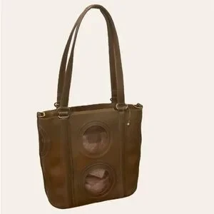 Vtg Besso Jelly Tote -Olive Green