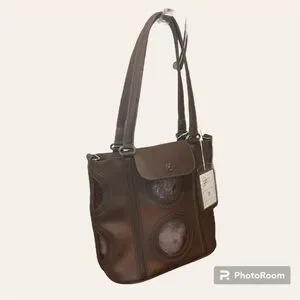 Vtg Besso Jelly Tote -Olive Green