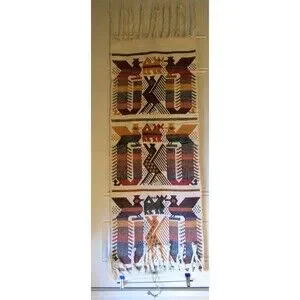 Vtg Chichicastenango Textiles Table Runner Hand Stitched Scandinavian Folk Art