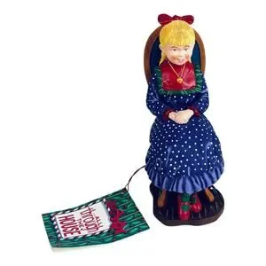 VTG Dept 56 All Through The House NATALIE Victorian GIRL Sitting Figurine 6" NWT