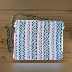 VTG Glass Beaded Boho Coastal Cowgirl Maximalist Art To Wear Purse