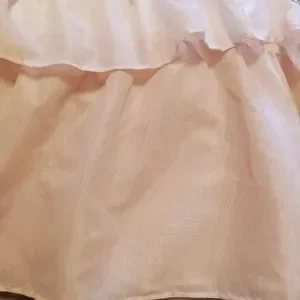 Vtg JC Penney 60s Pink Ruffled Layers Bedspread Twin