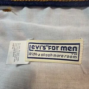 VTG Levis For Men 80s 90 Jeans Sz 48x32 Blue Denim Boot Cut With Skosh More Room