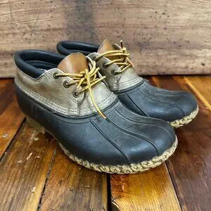 VTG LL Bean Bean Boots Rubber Mocs Size 9 (G)