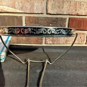 Vtg Make Up Travel Men Women Mirror One Side Regular/One Side Magnifying Japan