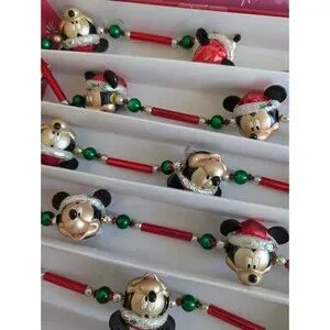 Vtg Mickey Mouse Christmas Tree Garland Disney Parks 6 Ft