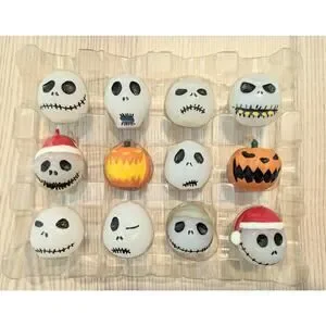 Vtg NECA Nightmare Before Christmas Jack Skellington Candles (12) Halloween NOB