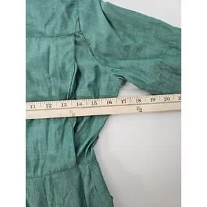 Vtg Official Girl Scout Uniform Green Short Sleeve Tie Belt USA 1960s