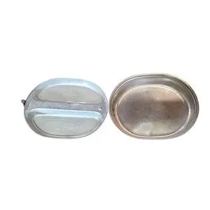 Vtg WWII US ARMY Meal Kit Folding Divided Pan Plate W Handle Vollrath Co 1942