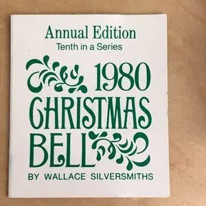 Wallace Silversmiths 1980 Silver Sleigh Bell - 10th Annual Limited Edition