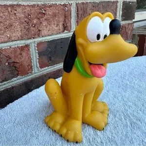 Walt Disney Pluto bath Toy Baby 4 3/4" Tall