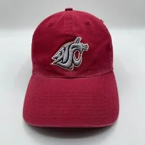 Washington State Cougars NCAA Red Twins Enterprise Franchise Fitted Hat Mens Med