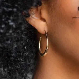 Waterproof Fluid Hoop Earrings