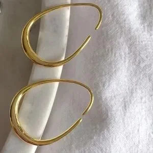 Waterproof Fluid Hoop Earrings