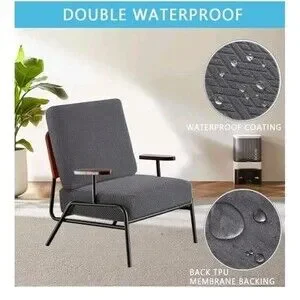 Waterproof Patio Cushion Cover Stretch Sofa Cover Outdoor Seat Cushion 3 Pack