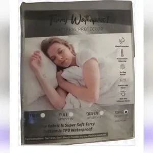 Waterproof White Mattress Protector