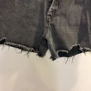 We The Free High Rise Distressed Black Jean Shorts