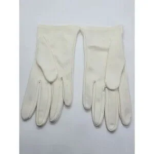 WEAR RIGHT Vintage Beige 100% Nylon Gloves Germany Size 7.5