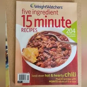 WeightWatchers Five Ingredient 15 Minute 2 Cookbooks 96 Pages/ 96 Pages