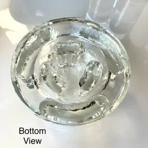 West Germany Brutalist MCM Vintage Glass Teapot Warmer