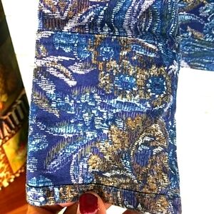 Westbound Vintage Blue Tapestry Jacket Sz PS