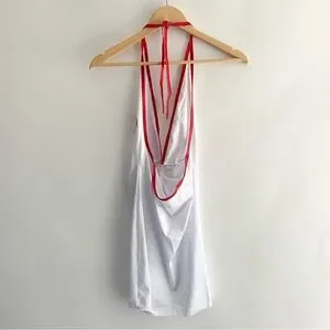 White And Red Nurse Costume Dress