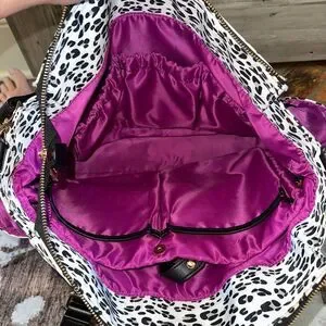 White Elm GEMINI CONVERTIBLE BACKPACK LEOPARD NYLON Laptop Bag