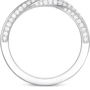 White Gold Moissanite Princess Cut Solitaire Ring 7.5