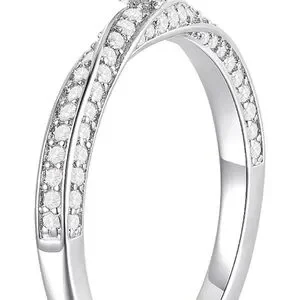 White Gold Moissanite Princess Cut Solitaire Ring 7.5