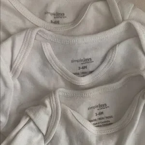 White Long Sleeve Onesies