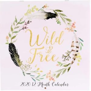 Wild & Free 2020 Calendar (12 months)