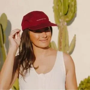 Will & Bear Adventure Club Archie Maroon 5-Panel Adjustable Hat New With Tags