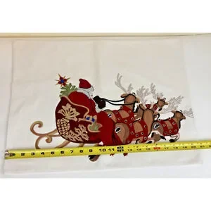 Williams Sonoma Table Sample Santa 16 X 40" Twas The Night Before Christmas