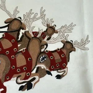 Williams Sonoma Table Sample Santa 16 X 40" Twas The Night Before Christmas