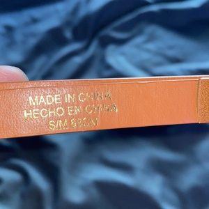 Women’s Basic Chestnut Brown Thin Belt - Small (89cm)