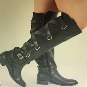 Women's Black Knee-High Boots
