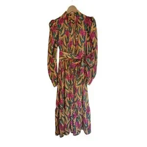 Women's Dresses Maxi Floral Print Dress Women's Dress Long Sleeve Summer Dress