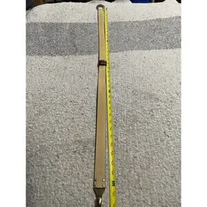 Women's Leather Belt Size Medium / Large Brown 1 1/8 Thick Brass Hardware 20607