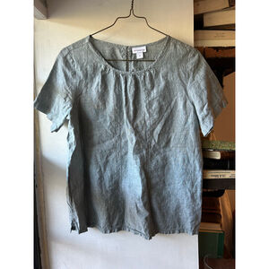 Women's Liz Claiborne Top Size M Green