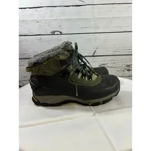 Women's Merrell Winterlude 6 Waterproof Winter Boots Black Green US 7