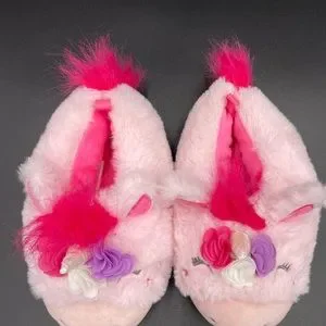 Wonder Nation 7-8 Girls Unicorn Slippers