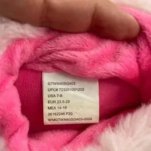 Wonder Nation 7-8 Girls Unicorn Slippers