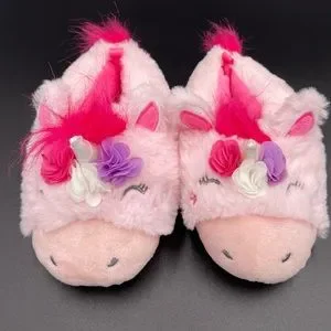 Wonder nation 7-8 girls unicorn slippers