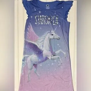 Wonder Nation Girls Panama Dress And Shirt Bundle Unicorn Star Koala Yoga‎ 14-16
