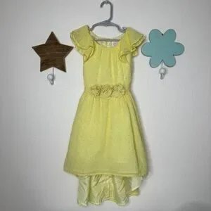Wonder Nation Yellow High Low Dress Girls 5